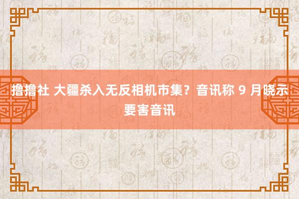 撸撸社 大疆杀入无反相机市集？音讯称 9 月晓示要害音讯