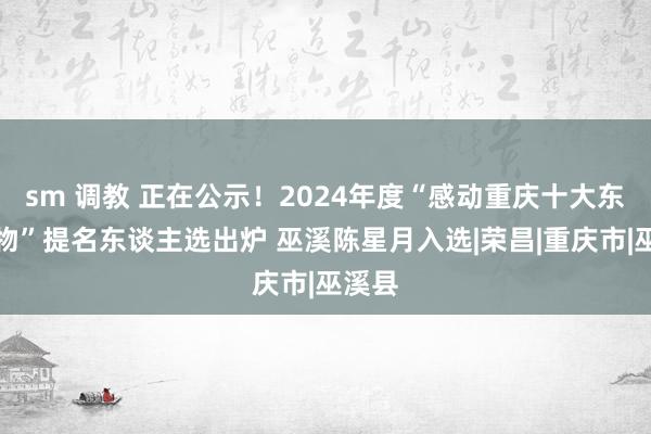 sm 调教 正在公示！2024年度“感动重庆十大东谈主物”提名东谈主选出炉 巫溪陈星月入选|荣昌|重庆市|巫溪县