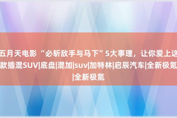 五月天电影 “必斩敌手与马下”5大事理，让你爱上这款插混SUV|底盘|混加|suv|加特林|启辰汽车|全新极氪