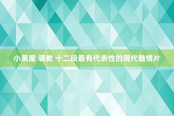 小黑屋 调教 十二段最有代表性的現代豔情片